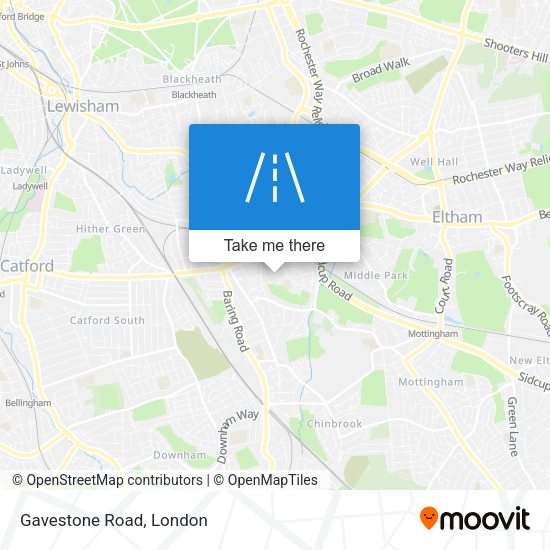 Gavestone Road map