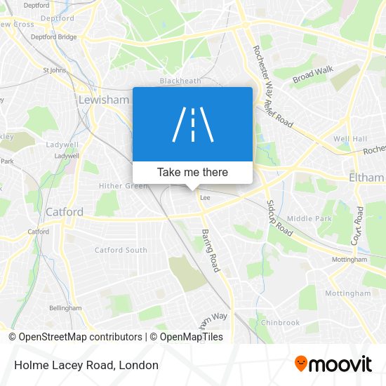 Holme Lacey Road map