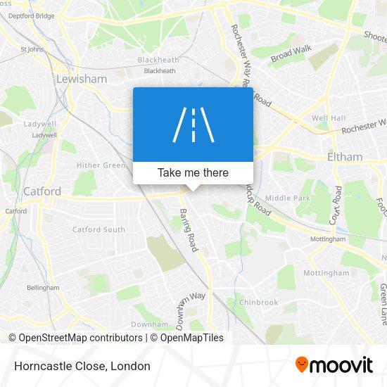 Horncastle Close map