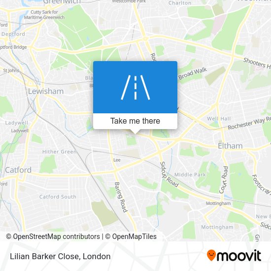 Lilian Barker Close map