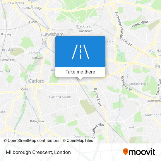 Milborough Crescent map