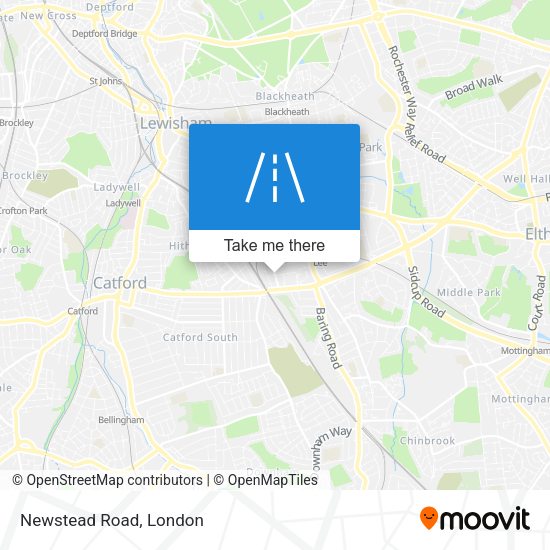 Newstead Road map