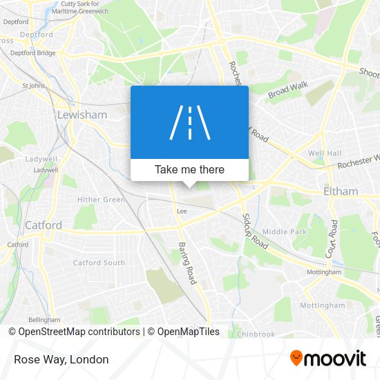 Rose Way map