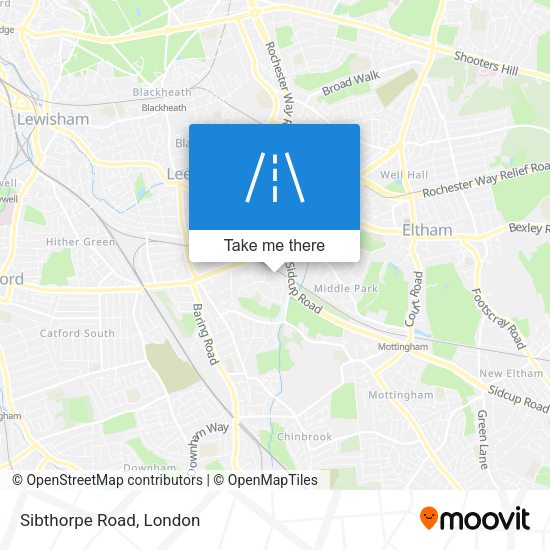 Sibthorpe Road map