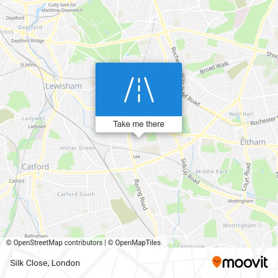 Silk Close map