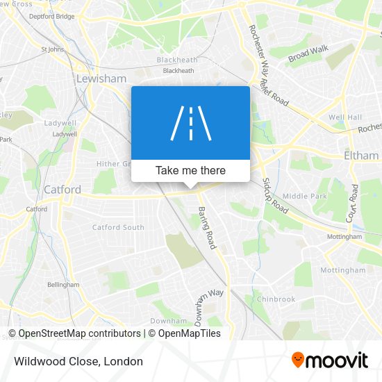 Wildwood Close map