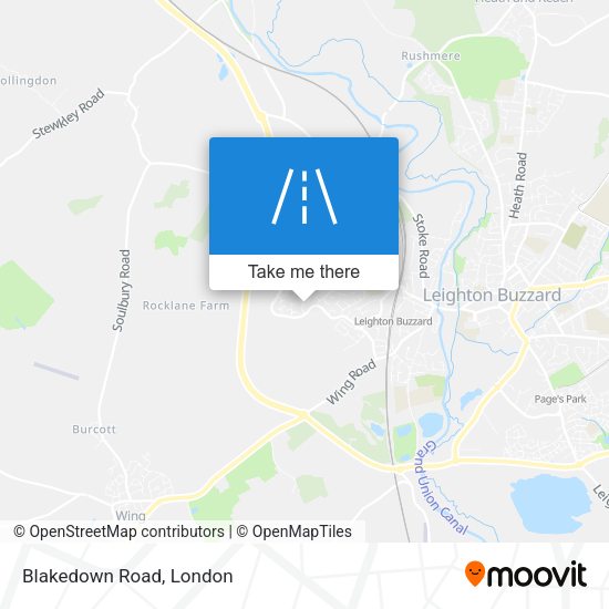 Blakedown Road map