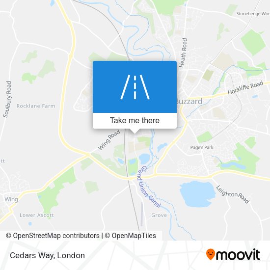 Cedars Way map