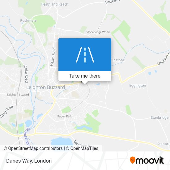Danes Way map