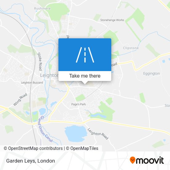 Garden Leys map