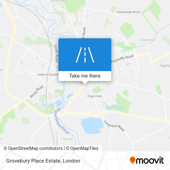 Grovebury Place Estate map