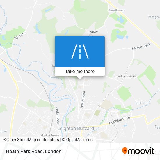 Heath Park Road map