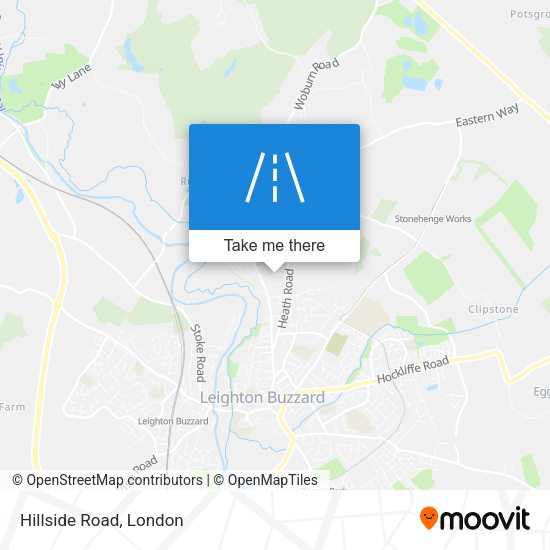 Hillside Road map