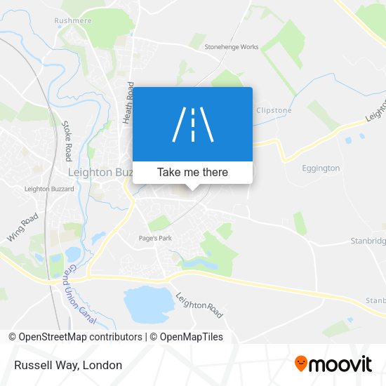 Russell Way map