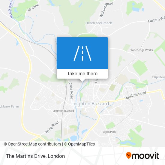 The Martins Drive map