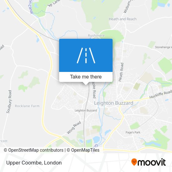 Upper Coombe map