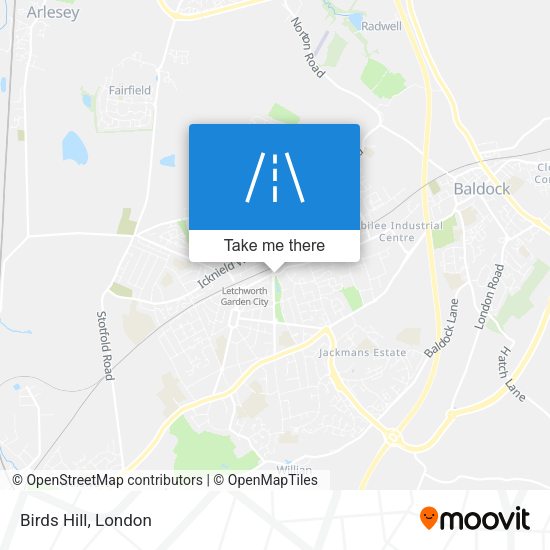 Birds Hill map