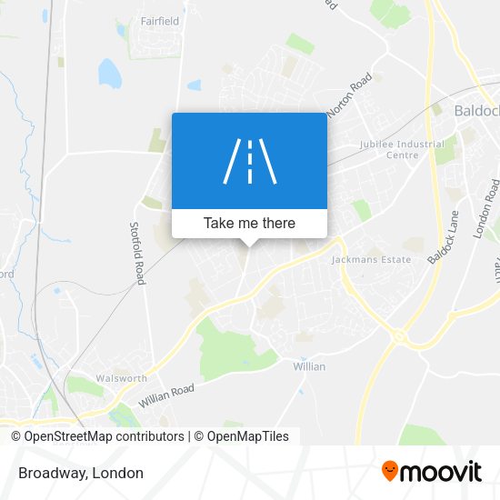 Broadway map