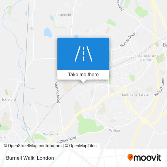 Burnell Walk map