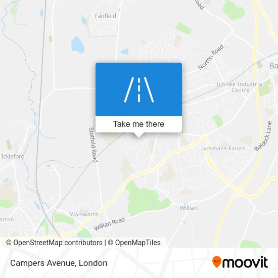 Campers Avenue map