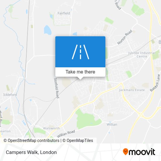 Campers Walk map