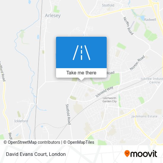 David Evans Court map