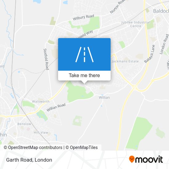 Garth Road map