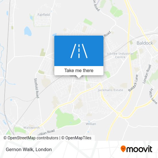Gernon Walk map