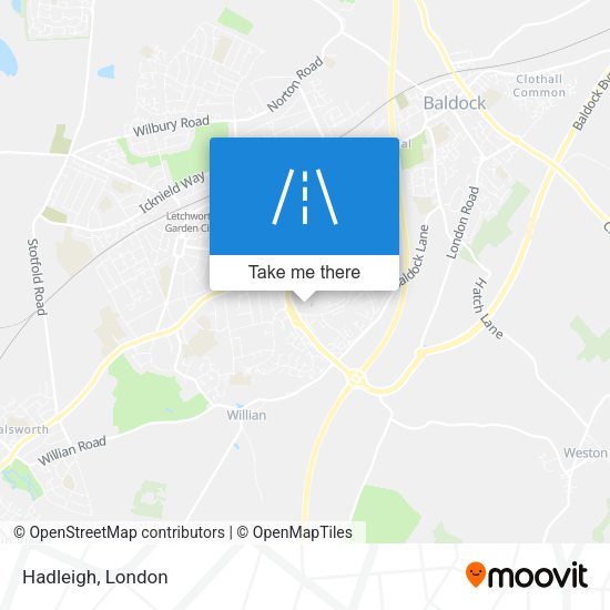 Hadleigh map