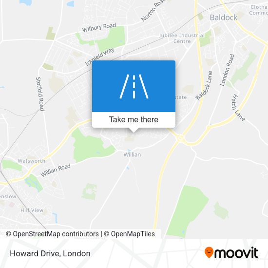 Howard Drive map