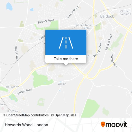 Howards Wood map