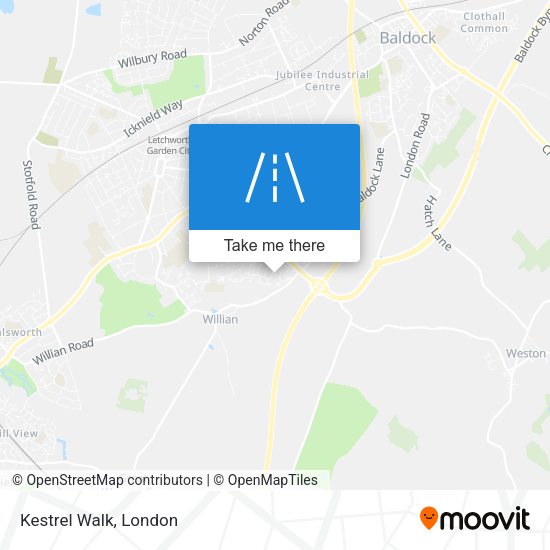 Kestrel Walk map
