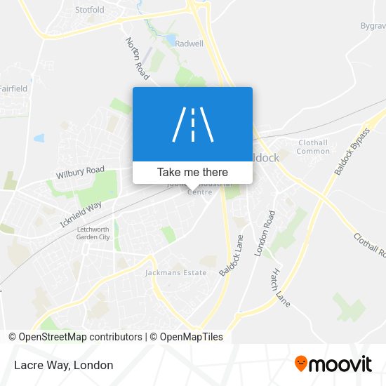 Lacre Way map