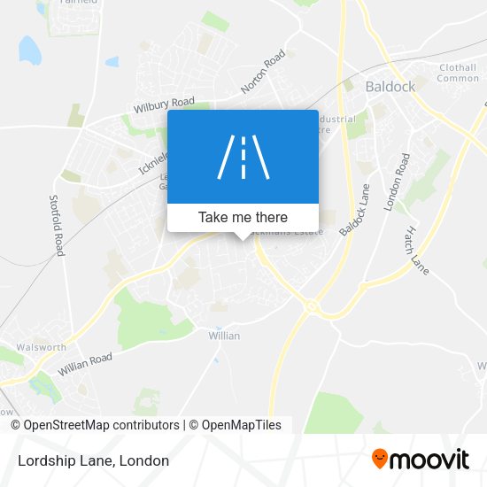 Lordship Lane map