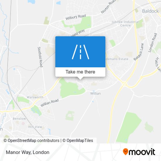 Manor Way map
