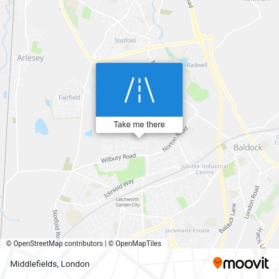 Middlefields map