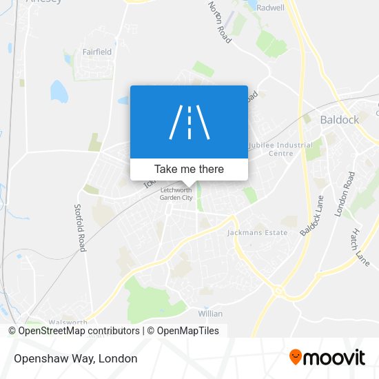 Openshaw Way map