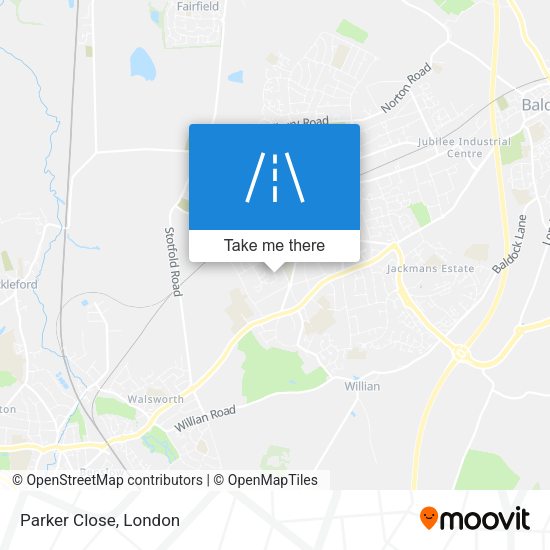 Parker Close map