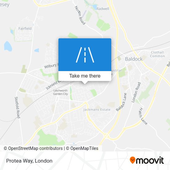 Protea Way map