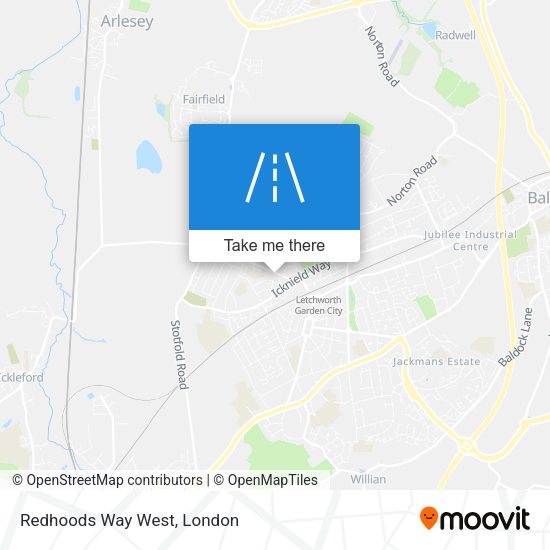 Redhoods Way West map