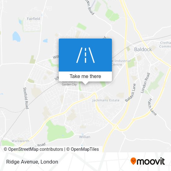Ridge Avenue map