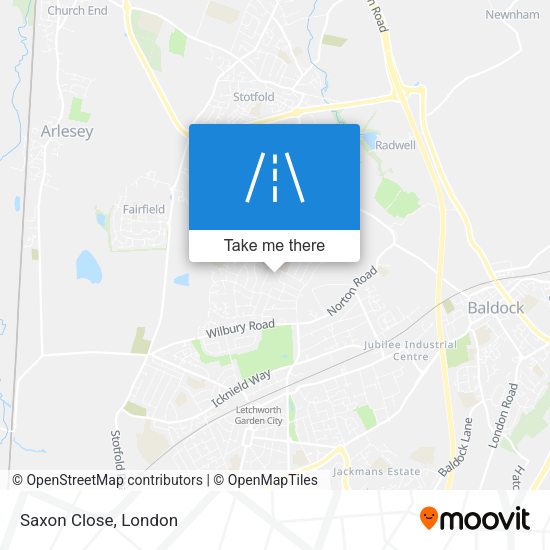Saxon Close map
