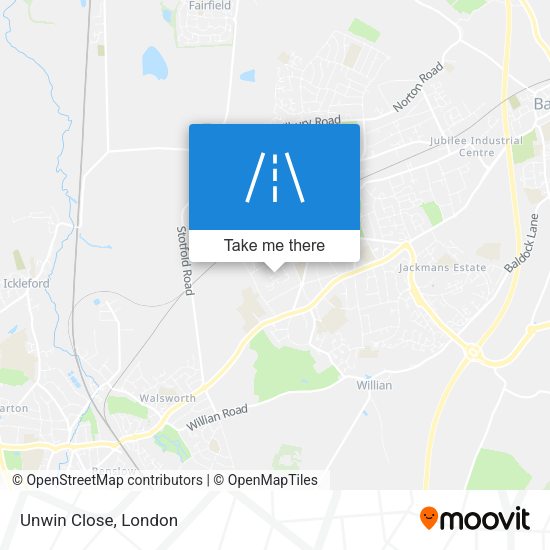 Unwin Close map