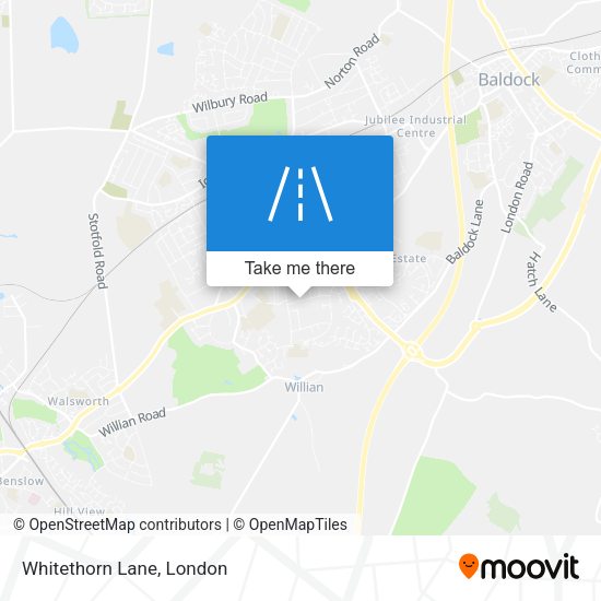 Whitethorn Lane map