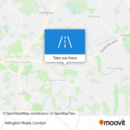 Allington Road map