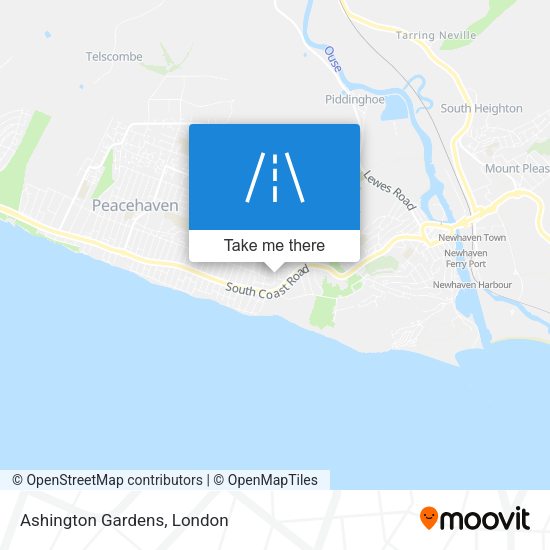 Ashington Gardens map