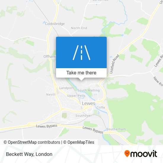 Beckett Way map