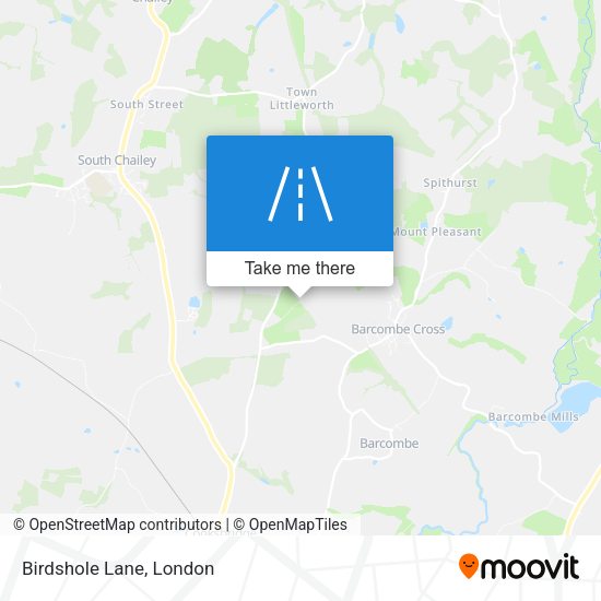 Birdshole Lane map