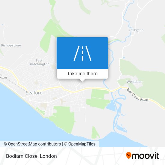 Bodiam Close map
