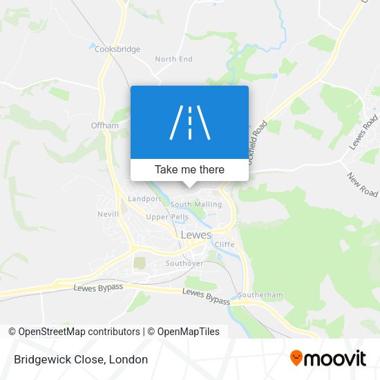 Bridgewick Close map